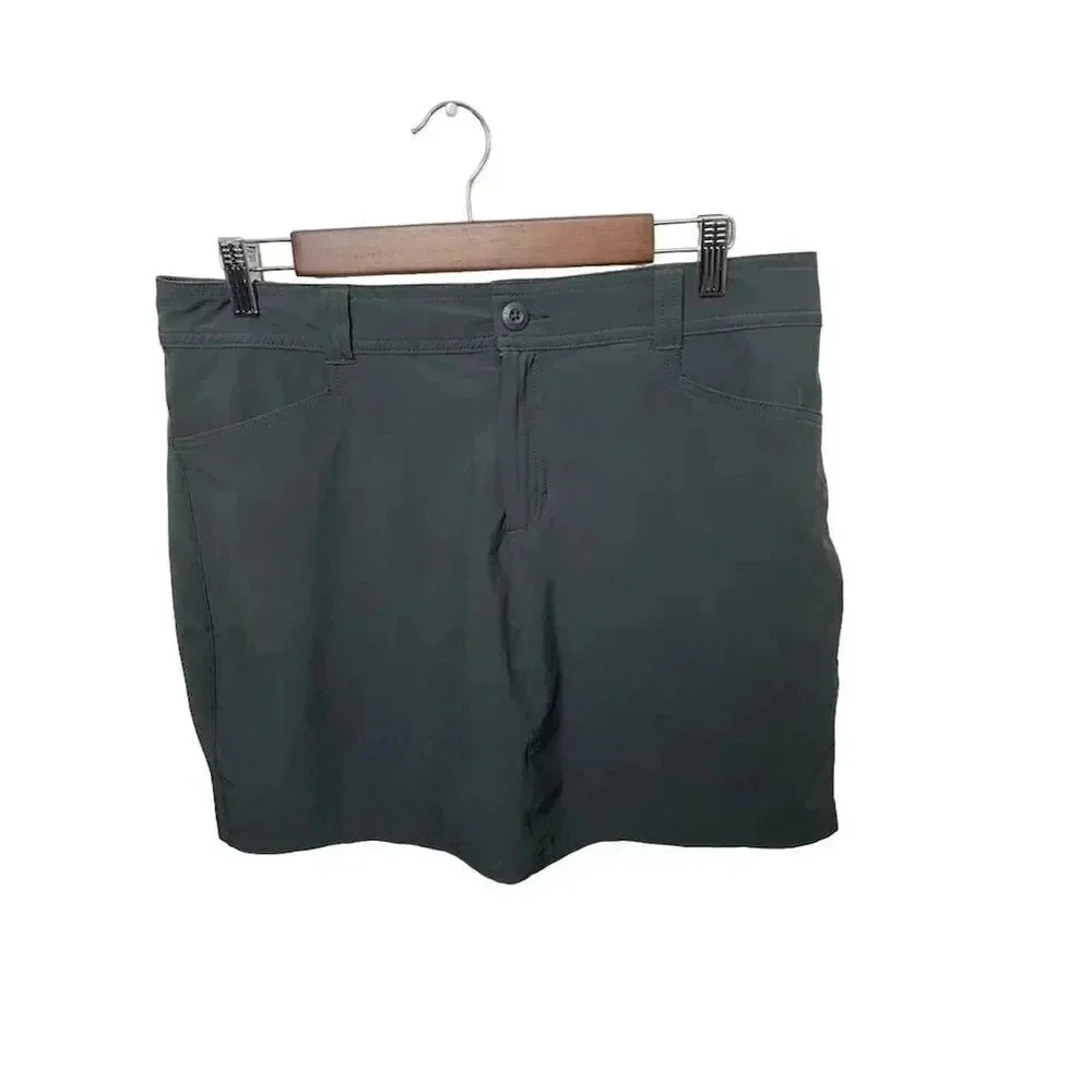 Eddie Bauer Women's Skort Size 10 Gray Stretch Pockets Casual Hiking 1803